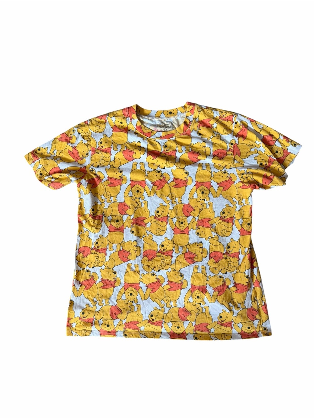 Vintage Disney Winnie the Pooh All Over Print Shirt Women’s 1X Cotton Blend